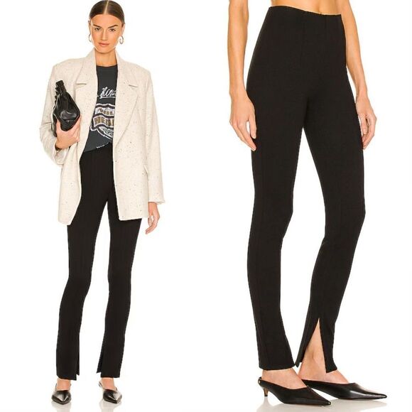 NWT Anine Bing Black Pants Leggings Slim Size 4 - Picture 1 of 14